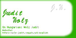 judit wolz business card